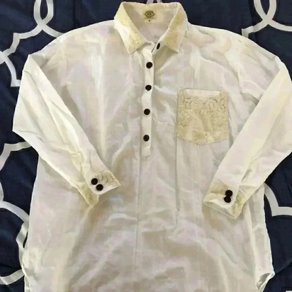 Free People By Artisan‎ De Luxe Buttonfront Shirt - Picture 8 of 15